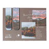 Series Double-sided Magnet Bookmark Romantic Cloud Sky Landscape Magnetic Bookmar Book Lovers for Reading