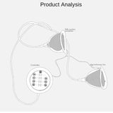 Chest instrument augmentation lazy wave suction cup kneading massage breast enhancement instruments