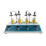 4-head Magnetic Heating Stirrer Lab Heating Mixer Digital Display 1600rpm Stepless Speed Adjustment Hotplate Mixer 110/220V