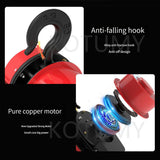 1 Ton Electric Single Chain Hoist Crane Small Lifting Tools 380v 220v