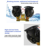 1 Pair Universal Horn Subwoofer Dc 12V/24V Electric Super Loud Speaker Waterproof for Car Truck Suv Boat Audio Parts