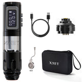 XNET  Wireless Tattoo Machine Rotary Battery Pen 5.0 Stroke Brushless Motor With LED Digital Display With Extra 4.0mm eccentric