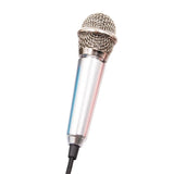 Portable 3.5mm Stereo Studio KTV Karaoke Mini Microphone For Cell Phone PC Mic