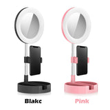 Circle Fill Light Dimmable Round Lamp 6" LED Selfie Ring Light Tripod Trepied Makeup Photography RingLight Phone Stand Holder