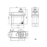 Precision Industry Ddts380 400Kg/cm Large Steering Gear 24V Power Supply Precision Steering Gear High Torque Industrial Area