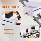 Rotary Toy Track Conveyor Belt Rotating Table Kid Food Train Set DIY Making Family Sushi Party