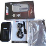 2024 New WMARK NG-984A Professional Shaver Stainless Steel Etched Titanium Double-blade Razor Electric Men's Razor.