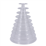 10 Tier Cupcake Holder Round aron Tower Stand Clear Cake Display Rack for Wedding Birthday Party Decor