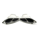For Mercedes-Benz GLC GLE W205 GL450 R350 Component Universal Quad Exhaust Tailcap Tailpipe