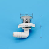 Φ8mm 25mm Cover Curved Bubble Chromed Cap PVC Base Hot Tub Air Massage Bathtub Jet Nozzle