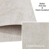 Resistant Placemats For Dining Table Waterproof Wipeable Washable Easy To Clean Anti-Slip Place Mats Set Of 6