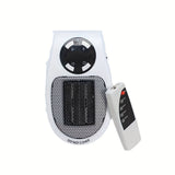 1pc, Upgraded Smart Wall Space Heater 500W / 800W Portable Electric Small Heater With Adjustable Thermostat And Timer, Overheating Protection, LED Display, Security Heater For Office Dorm (White-500W)