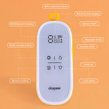 doopser Double Electric for Breastfeeding Hands Free Breast Pump 3 Modes 9 Suction Levels Low Noise Anti-Backw