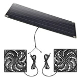 10W Solar Panel Fan Kit USB 5V Output Portable Waterproof Outdoor for Greenhouse Dog Pet House Home Ventilation Equipment Summer