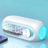 Wireless Bluetooth Speaker HD Led Display Multifunction Stereo Bass Speakers Alarm Clock FM Radio TF Card Aux Music Playback