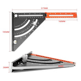 Woodworking Scribe Ruler Marking Gauge Triangle Ruler Metric Inch Scribing Ruler