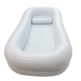 Iatable Bathtub Shower PVC Bed Bath Basin Kit With Air Pump,Air Pillow For Elderly,Disabled,Bedridden Patients,Pregnant