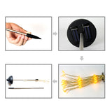 Solar Firework Lights Outdoor Waterproof Fairy Garland String Light Lawn Stakes Lamps Yard for Home Garden Festival Decor