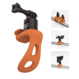Sports Camera Strap Silicone Wrap Band Bike Motorcycle Handlebar QR Mount 2Level for GoPro Hero 12/11/10 DJI OSMO Insta360 X4/X3