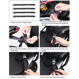 Expandable Rearseat 12-18L Large Capacity Universal Riding Rear Bag Motorcycle Tools