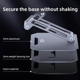 Aluminum Stand Desk Riser Multi-Angle Height Adjustable Foldable Holder Dock For Tablet Laptop