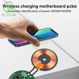 20W Car Charging Mobile Phone Wireless Charger Module with Three Coil Transmission End 24V 12V Wide Voltage