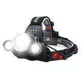 Boruit HP700 Rechargeable LED Front Flashlight - High Brightness, Waterproof, 4 Modes, Ideal