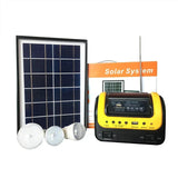 3 Bulbs Solar Panel Outdoor Lighting Kit Emergency and Mobile Phone Charger for Home Use Camping
