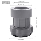 4PC Adjustable Heighten Washing hine Anti Shock Non Feet Mat Fridge Floor Furniture Protector-Gray