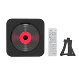 Portable Bluetooth Speaker Stereo Players LED Screen Wall Mountable CD Music Player with IR Remote Control FM Radio