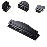 9-Hole Punch Machine - Craft Office Supplies, Handheld Versatile Punching Paper Puncher for Home and School.