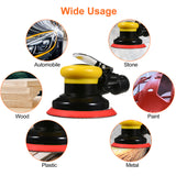 5'' Vacuum Air Random Orbital Non-vacuum Sandpaper Polished Grinding hine Pneumatic Sander