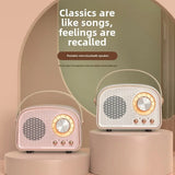 Retro Mini Bluetooth Speaker DW21 Classical Sound Stereo Subwoofer Portable Decoration Speakers Home Music Player