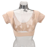 Vest Quick Dry Breathable Mesh Reusable Armpit for Women Girls Skin Color Underarm Sweat Pads