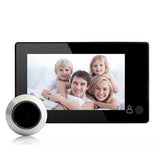 4.3" HD Smart Electronic Cat Eye Wireless Wifi Battery Doorbell Single Wakeup System Outdoor Visitor Reminder Visual Door Chime