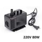 220V 80W Adjustable Submersible Circulating Fish Pond Water Pump For Garden Landscaping Coog