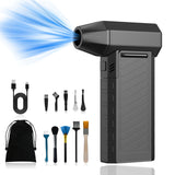 Mini Air With Extra Nozzle 130000RPM Turbo Jet Fan Wind Speed 52m/s Electric Blower Multifunctional Blowing Dust Dryer