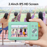 Andoer Portable 1080P Camera Video Camcorder 44MP Auto Focus 2.5 IPS Screen 16X Digital Zoom with 32GB Memory Card