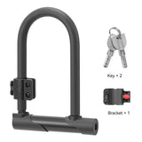 Bicycle u-Shaped Lock Anti-Theft Portable Hydraulic Alloy Steel PVC Unilateral Unlock Easy Storage Mountain Bike Accessorie
