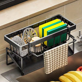 Cloth holder, basket, sponge drainage rack, brush, towel, hand sanitizer, bathroom and kitchen supplies
