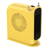 1pc Cute Little Antler Heater Winter Office Heater Small Heater With Heating And Fan Modes New Desktop Mini Heater Small Household Electric Heater Student Dormitory Heating Fan Back To School Supplies Winter Essential