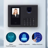 Biometric Time Clock Attendance Employees Access Control hine 1500pcs Fingerprint/1000pcs Password for Factory