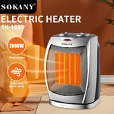 1pc, 2000W Portable Space Heater With Adjustable Thermostat With Overheat Protection & Tip-Over Protection Personal Mini Heater Overheat Protection And Safety Cut-Off For The Home And Office, Room Decor Back To School Supplies Winter Essential