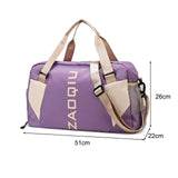 Sport Gym Men Women Outdoor Waterproof Separate Space For Shoes Oxford Wee Travel Duffel Bag for Swimming