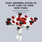 ESLNF Cellphone Aluminum Alloy Bike Mobile Phone Holder Bracket 360°Adjustable Installation Cycg Accessories