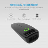Barcode Scanner W7 Mini Wireless Bluetooth Handheld Portable 1D 2D QR Code Data Matrix PDF417 Reader With Storage Function