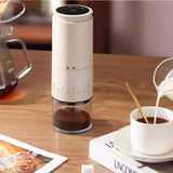 New 1500mAh Electric Externally Adjustable Type-C Charging Burr Grinder Bean Grinding hine Coffee Maker