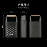 2024 New Professional Shaver WMARK NG-998 Stainless Steel Etched Titanium Two-blade Electric Men's Razor