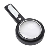Magnifying Glass Ergonomic Handle LED Lighted Magnifier Comfortable Grip for Make Handicrafts for Old Men
