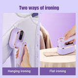 Handheld Mini Electric Iron - 110V/220V Steam Garment Iron for Clothes. Portable, Lightweight for Travel. Dry and Wet Use